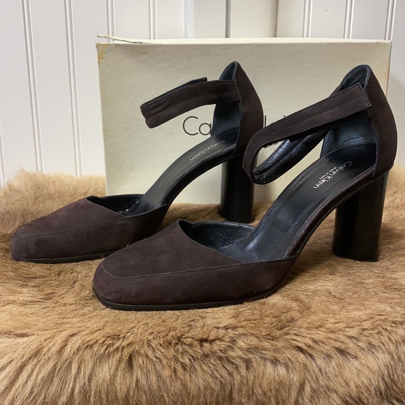 80s Calvin Klein Heels Shoes 9.5 Made in Italy - Picture 4 of 11